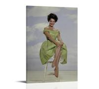 JMQPMDU Connie Francis Great Singer And Band Canvas Poster Wall Art Decorative Painting Bedroom Painting Posters 08x12inch(20x30cm) Frame-style