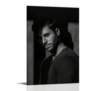 JMQPMDU Enrique Iglesias Great Singer And Band Canvas Poster Wall Art Decorative Painting Bedroom Painting Posters 08x12inch(20x30cm) Frame-style