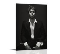 JMQPMDU Enrique Iglesias Great Singer And Band Canvas Poster Wall Art Decorative Painting Bedroom Painting Posters 16x24inch(40x60cm) Frame-style