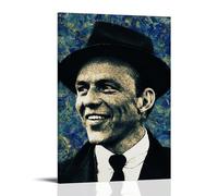 JMQPMDU Frank Sinatra Great Singer And Band Canvas Poster Wall Art Decorative Painting Bedroom Painting Posters 24x36inch(60x90cm) Frame-style