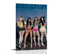 JMQPMDU Kiss of Life Great Singer And Band Canvas Poster Wall Art Decorative Painting Bedroom Painting Posters 12x18inch(30x45cm) Frame-style