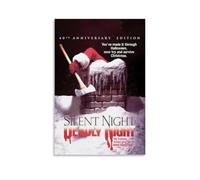 JMQPMDU Silent Night, Deadly Night Classic Movie Popular TV Series Canvas Poster Wall Art Decorative Painting Bedroom Painting Posters 08x12inch(20x30cm) Unframe-style