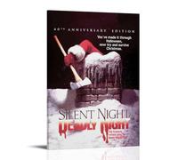 JMQPMDU Silent Night, Deadly Night Classic Movie Popular TV Series Canvas Poster Wall Art Decorative Painting Bedroom Painting Posters 12x18inch(30x45cm) Frame-style