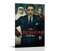 JMQPMDU The Phoenician Scheme Classic Movie Popular TV Series Canvas Poster Wall Art Decorative Painting Bedroom Painting Posters 20x30inch(50x75cm) Frame-style