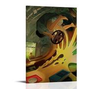 JMQPMDU Undone Hot-Blooded Dynamic Anime Canvas Poster Wall Art Decorative Painting Bedroom Painting Posters 16x24inch(40x60cm) Frame-style