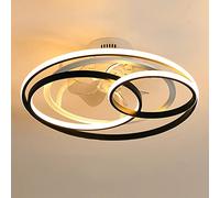 JMrider Ceiling Fan with Lighting LED Fan Ceiling Light Dimmable Remote Control Chandeliers Wind Speed Modern Invisible Fan Hanging Lamp Dining Room Living Room Bedroom Nursery Pendant Light