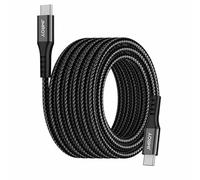 JMROY PS5 Controller Charger Cable，5M USB-C to USB-C 60W Fast Charging Cable, 3A Quick Charge, Extra Long Braided Type-C Lead for PlayStation 5 Controller/Xbox Series X/S Controller