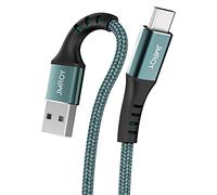 JMROY USB C Cable, 3M Type Fast Charge Charging Compatible with Samsung Galaxy S10 / S9 S8, Note 20 10 9 8 A3 A5 2017 Huawei P20 P10 Mate20 OnePlus, Google, HTC U11, Midnight Green