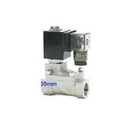 JMRTQMEC 2 Way Low Pressure Pneumatic Stainless Steel Pilot Solenoid SPX-40 Port G5/4" 0.5-7bar Orifice 35mm D14511 Coil(Onecolor)