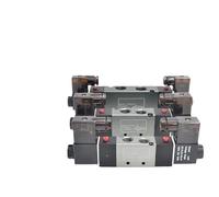 JMRTQMEC 4V120 4V220 4V320 4V420 Solenoid Valve Control 5/2 Way Valve Port Single Coil 4V220-08 4V220-06(4v420-15 Ac110v,With 8mm fittings)