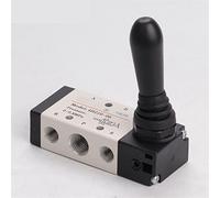 JMRTQMEC Pneumatic Air Hand Control Valve 5/3 Way 5/2 Way 4H210-06 4HA210-08 4H310-08 4HA33010 Spring Return Control Manual Valve 1Pcs(4H210-06)