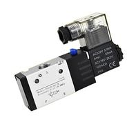 JMRTQMEC Pneumatic Solenoid Valve 3v210-08 3 Way 2 Position Electric Control air Magnetic Gas dc12v 24v ac220v 110v Coil Volt 1/4quot 1Pcs(With 12mm Fittings,AC 110V)