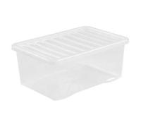 JMS® 35 Ltr Set of 6 Stacking Boxes/Nestable Boxes/Storage Containers/Clear View Containers
