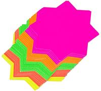 JMS® 60 Pieces Fluorescent 2.5-Inch Flash Star Card