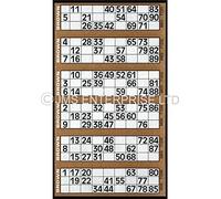 JMS® - 600 Bingo Tickets to View Flyers x Set 1 (Brown)