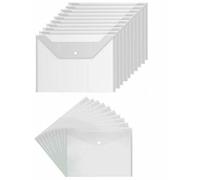 JMS® A5 Clear Plastic Document Folder - Pack of 12