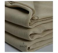 JMS Bridge 3 X Cotton Twill Dust Sheets for Painting, Furniture and Decorators. Size : 3.65m x 1.82m / 12ft x 6ft Approx. (3xCH126)