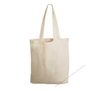 JMS Bridge Cotton Bag Tote Bags, Reusable Premium Natural/White/Black Cotton Shopper Bags with Long Handle; Ideal for Shopping. Can be Screen Printed, Designed and Customized. (Pack of 10)