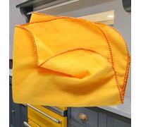 JMS Bridge Yellow Dusters 100% Cotton, Pack of 16, Cleaning Cloths 25 x 27 cm - Premium Quality, Washable & Reusable Multi-Purpose Cloths for Kitchen, Dusting & Heavy-Duty Polishing