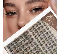 JMS&JMS Lash Clusters with Spikes C Curl 8-18MIX False Eyelashes Natural Wispy Lash Clusters with Invisible Band DIY Eyelash Clusters at Home