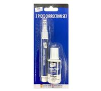 JMS we create smile 1 Pack x Writing Correction Kit White Pen Fluid Bottle Metal Tip Corrector Pens Easy to Use Fine Point Eraser Pens White Out Correction Pen