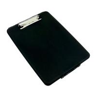 JMS we create smile 1 x A4 Black Plastic Compact Clipboard Paper Storage Box File.