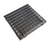JMS we create smile 1 x Black Plastic Paving Base Driveway Grid Turf Grass Lawn Paver Path Deck Gravel Protector Drainage Mat Gravel Grid