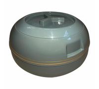 JMS we create smile (10000ml) Large Casserole Dish with Airtight Lockable Lid - Peacock Green Round Stainless Steel Insulated Thermal Food Warmer Bowl for Serving Food (10Litre)