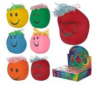 JMS we create smile - 12 Pcs | Colorful Squeezy Mood Head - Face Toys | Squeeze & Stress Relief | For Fun, Entertainment & To Gifts.