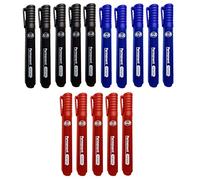 JMS we create smile 15 PCS x Blue Black Red Permanent Markers Thick Bullet Tip Pens Waterproof Quick Drying Plastic Glass Wood Metal Fabric Marking