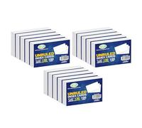 JMS we create smile 1500 Pcs White Unruled Index Cards - Revision Blank Cards Smooth 130gsm Record Flashcards for School, Office - Bulk Buy (3.5" x 5")