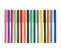 JMS we create smile - 16 Fine Tip Fiber Coloring Pens For Toddlers & Adults Draw Write Create Use at Home, School, Class - Art Lesson Safe Non-Toxic (12 PACKS)