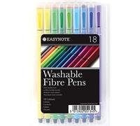 JMS we create smile 18 Washable Fibre Pens | Painting | Artwork | Medium Tip (3 Packs)