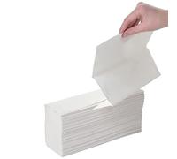 JMS we create smile 1PLY Z fold White Paper Hand Towels Multifold Disposable Soft Hygienic Absorbent Paper Dispenser Friendly for Kitchen Bathroom Office Cleaning 21cm x 20cm (150 Sheets)