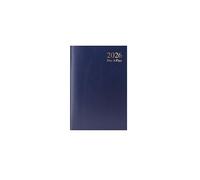 JMS We create smile 2026 - A5 Diary, Day to Page, Hardback Cover, Year Planner Diary with Appointment, Notes & Accounts. (BLUE)