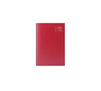 JMS we create smile 2026 - Set Of 2 - A5 Diary, Day to Page, Hardback Cover, Year Planner Diary with Appointment, Notes & Accounts. (RED) (2)
