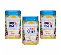 JMS we create smile 3 x Bin Freshener Deodoriser Powder, Leaves Your Bin Smelling Great for Indoor and Outdoor Bins - 500g (Mediterranean)