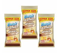 JMS we create smile - 3 x Leather Cleaning Wipes (150 Wipes) | Leather Cleaner for Sofas, Car Seats, Furniture, Shoes & Bags