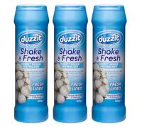 JMS we create smile 3 x Shake & Fresh Carpet Freshener Powder Fresh Linen Scented Rug Mat Odour Neutraliser 500g