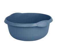 JMS we create smile - 32cm Round Kitchen Washing Up Bowl Basin Mixing Plastic Bowl (Navy)
