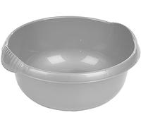 JMS we create smile - 32cm Round Washing Up Bowls - Medium Circular Basin Mixing Plastic Bowl (Soft Grey)