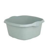 JMS we create smile 32cm Square Kitchen Washing Up Bowl Basin Mixing Plastic Bowl (Silver Sage)