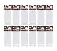 JMS We Create Smile 360-pcs Large Blank Gift Tags with Cotton String 65x120mm White Paper Labels for Gifts, Clothing, Jewellery Display, Crafts, Retail Tags & Packaging Use.