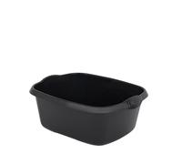 JMS we create smile 39cm Plastic Upcycled Black Kitchen Washing Up Bowl (Rectangular)