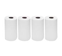 JMS We Create Smile 4 Pack | White Centrefeed Paper Rolls - 2 Ply Embossed Kitchen Towel Tissue Rolls, 200 Sheets Per Roll (40GSM), Strong Absorbent Cleaning Paper for Home, Catering, Office