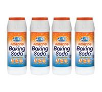 JMS we create smile 4 x Baking Soda Multipurpose Natural Cleaner Powerful Stain Remover Cleans Surfaces and Appliances Sinks Drains (Bicarbonate of soda) - 500g