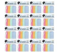 JMS We Create Smile 480pcs Large Pastel Gift Tags with Cotton Strings 65mm X 120mm Luggage Labels for DIY Crafts, Presents, Price Labelling & Retail Use