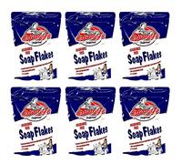 JMS we create smile 6 x Granny's SOAP FLAKES Original Fragrance Free 425g Bag No Allergens No Bleach