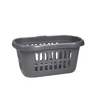 JMS we create smile 60L Casa Hipster Laundry Basket Washing Clothes High Grade Hamper Linen Storage Bin Tidy - Silver