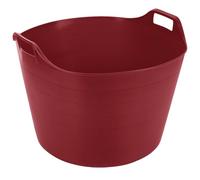 JMS we create smile - 75L Extra Large Tub I Multi Color Trug Availble to Gardening I Flexible Mixing Bucket (Red)